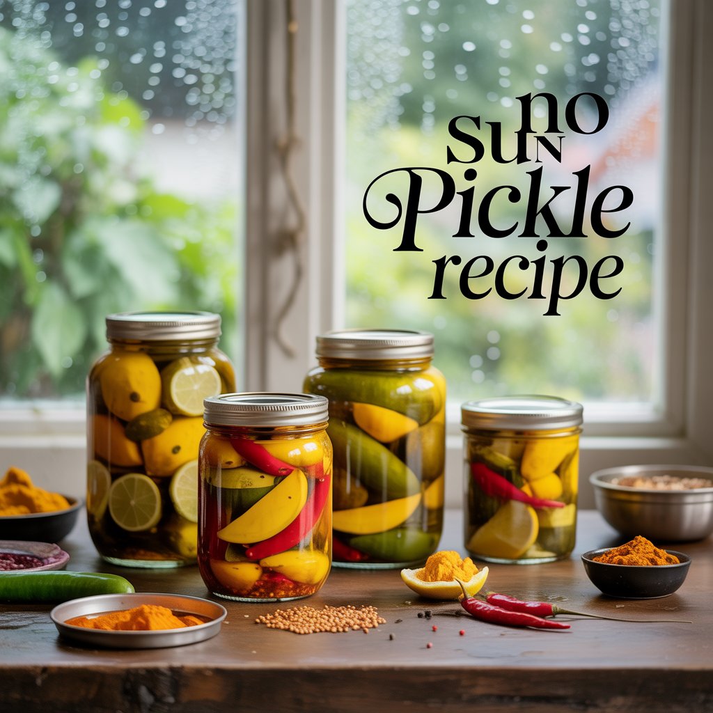 No-Sun Pickling Method for Rainy Days